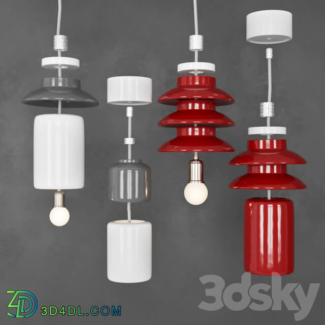 Pendant light - Milla pendant by Phicubo set part 1