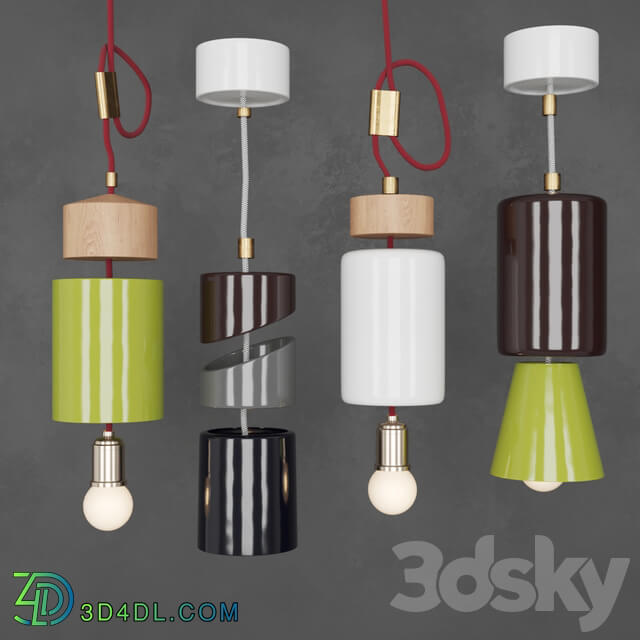 Pendant light - Milla pendant by Phicubo set part 2