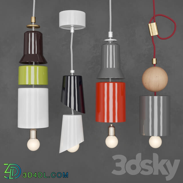 Pendant light - Milla pendant by Phicubo set part 3