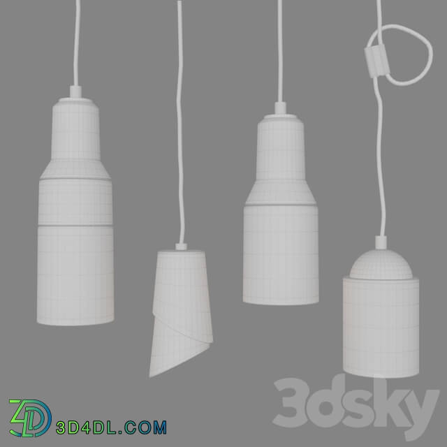 Pendant light - Milla pendant by Phicubo set part 3