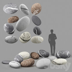 Other soft seating - soft stones pillow pouf 