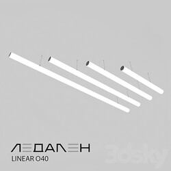 Pendant light - Pendant lamp Linear О40 _ LEDALEN 
