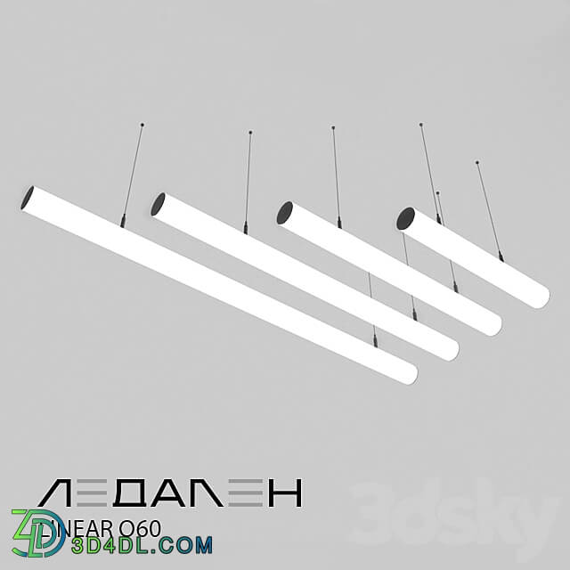 Pendant light - Pendant lamp Linear О60 _ LEDALEN