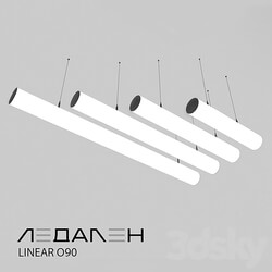Pendant light - Pendant lamp Linear О90 _ LEDALEN 