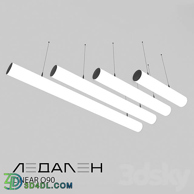 Pendant light - Pendant lamp Linear О90 _ LEDALEN