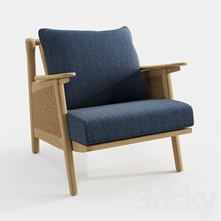 Arm chair - Linen Cane Chair 