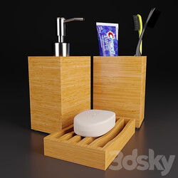 Bathroom accessories - Bathroom decor set Dragan _ toothbrushes Megasmile 