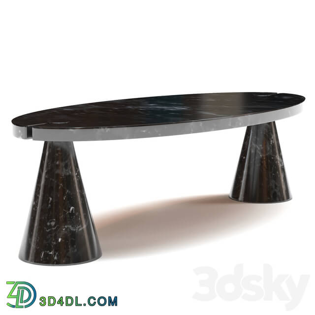 Table Angelo Mangiarotti for Skipper Marble Coffee Table