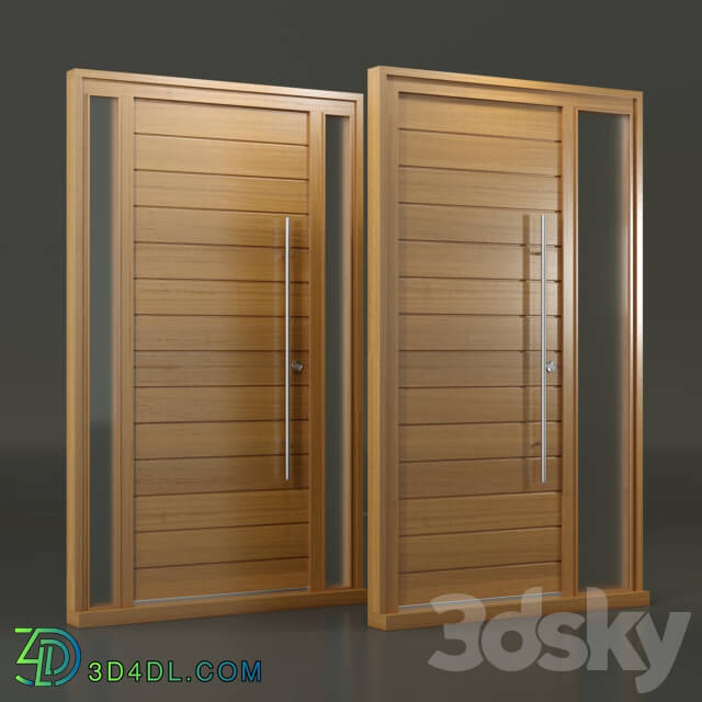 Doors - Iroko wood door