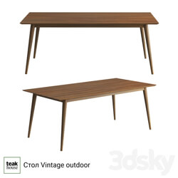 Vintage outdoor dining table 