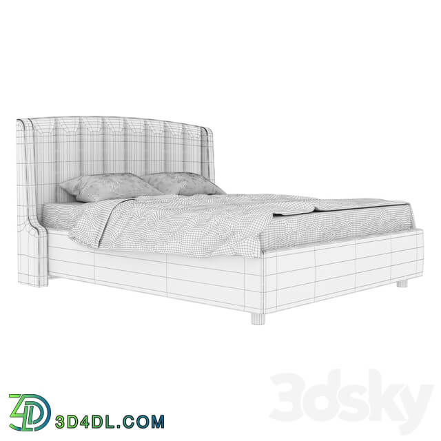 Bed - Bed with a high headboard