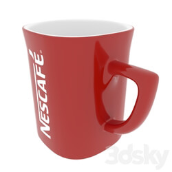 Tableware - Red Mug Nescafe 