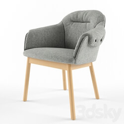 Arm chair - lord armchair wood leg meraki 