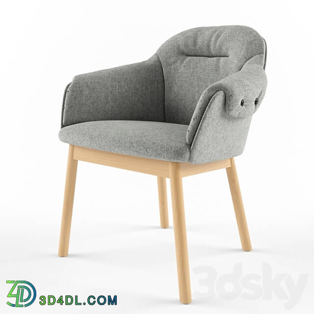 Arm chair - lord armchair wood leg meraki