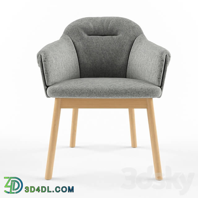 Arm chair - lord armchair wood leg meraki