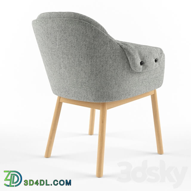 Arm chair - lord armchair wood leg meraki