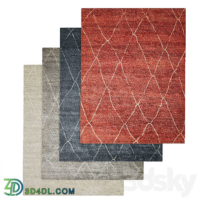 RIAH MOROCCAN HAND KNOTTED WOOL SHAG RUG