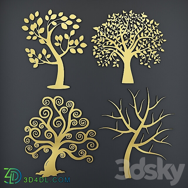 Tree CNC 3D Panel