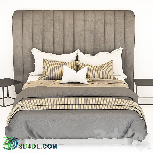 Bed - Gray bed 02
