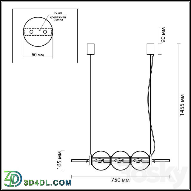 Pendant light - Odeon Light 4273_3_ 4273_4_ 4273_5 FRANCESCA _horizontal version_