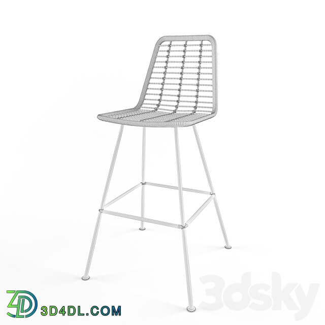 Chair - Rattan bar stool Costa