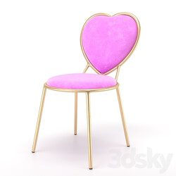 Chair - Luxurious Heart Love Chair 