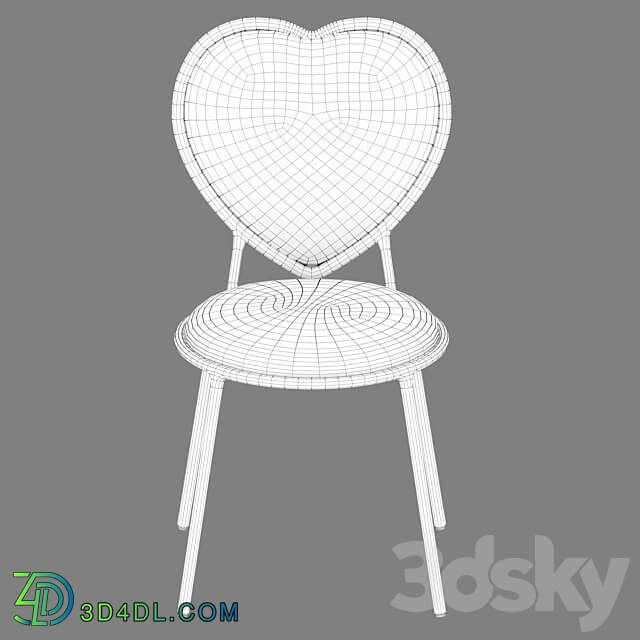 Chair - Luxurious Heart Love Chair