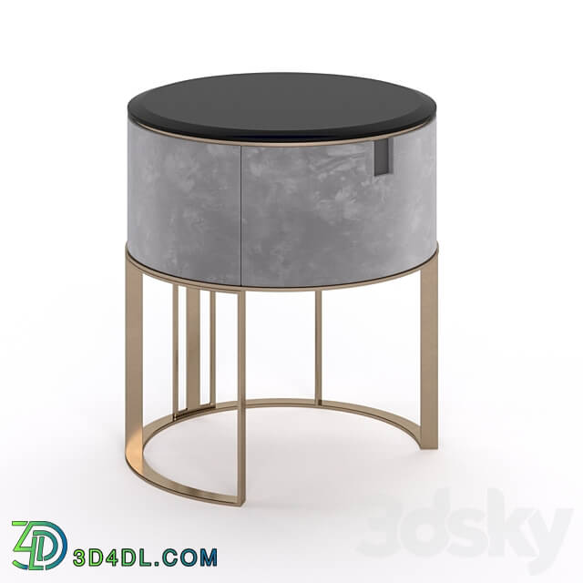 Sideboard Chest of drawer STORE 54 Bedside table design 01 Black Glass