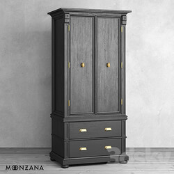 Wardrobe Display cabinets OM Garedrobe OldFashion 1 Section Moonzana 