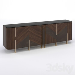 Sideboard Chest of drawer STORE 54 Sideboard design 01 Black Glass 