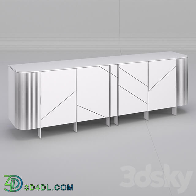 Sideboard Chest of drawer STORE 54 Sideboard design 01 Black Glass