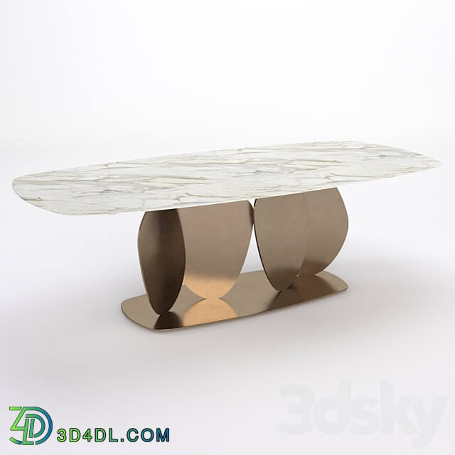 Table - STORE 54 Dining Table 01 Marble Calacatta