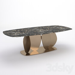 Table - STORE 54 Dining Table 01 Marble Portoro 