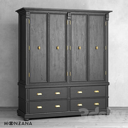 Wardrobe Display cabinets OM Garedrobe OldFashion 2 sections Moonzana 