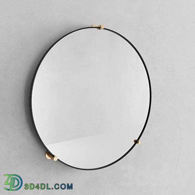 Jamison Circular Wall Stud Mirror