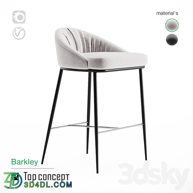 Chair - Barkley semi-bar chair