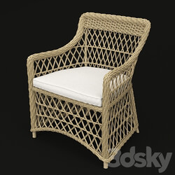 Chair - Armchair rattan 