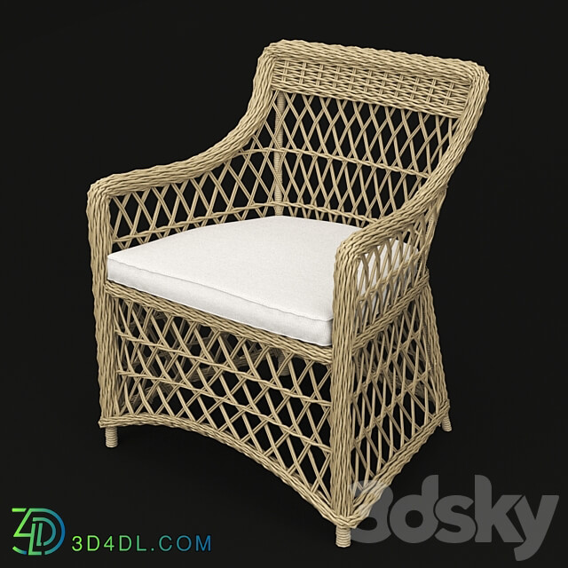 Chair - Armchair rattan