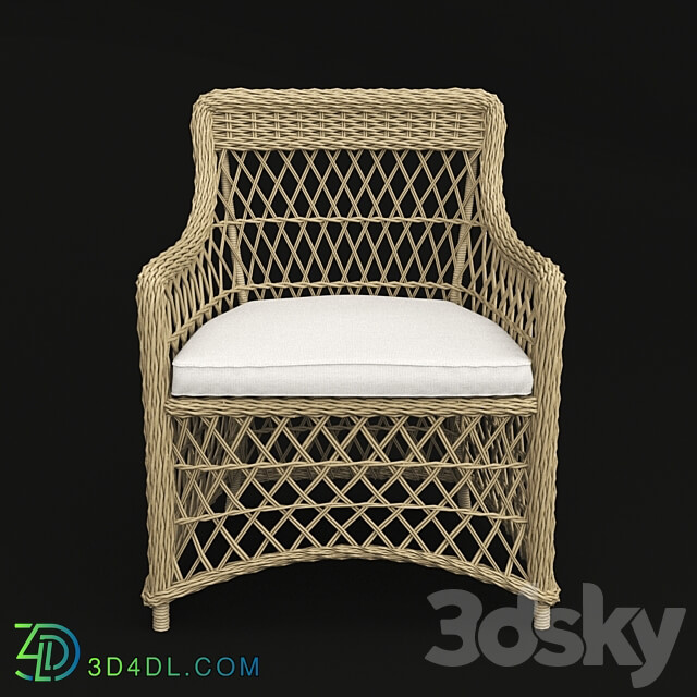 Chair - Armchair rattan