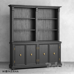 Wardrobe Display cabinets OM Library OldFashion 2 sections Moonzana 