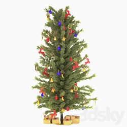 Decorated christmas tree 