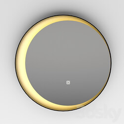Round mirror with illumination Iron Moon  
