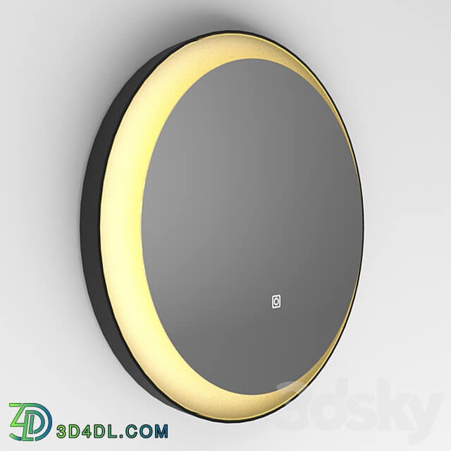 Round mirror with illumination Iron Moon 