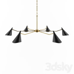 Pendant light Currey and Company Library Chandelier 