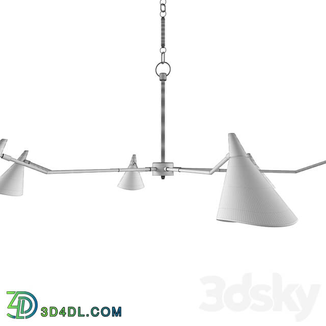 Pendant light Currey and Company Library Chandelier