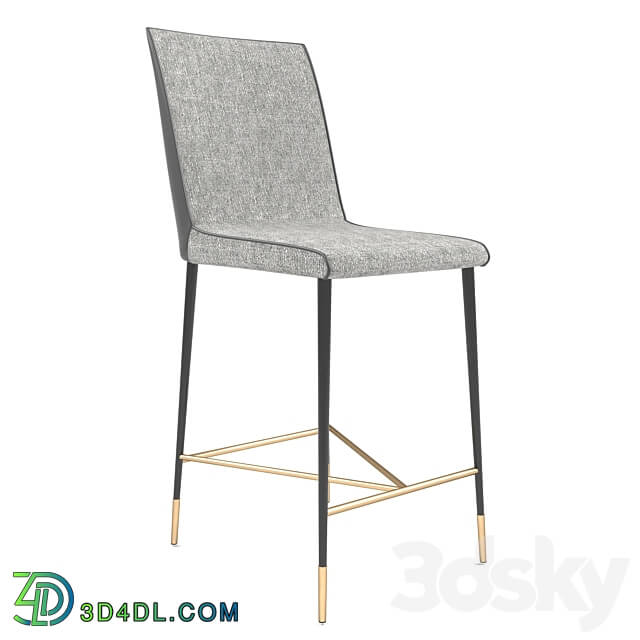 Chair - Sunpan - Klaus Counter Stool - Gunmetal - Flint Gray