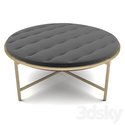 Other soft seating - Sunpan - Ethel Ottoman - Round - Piccolo Pebble 