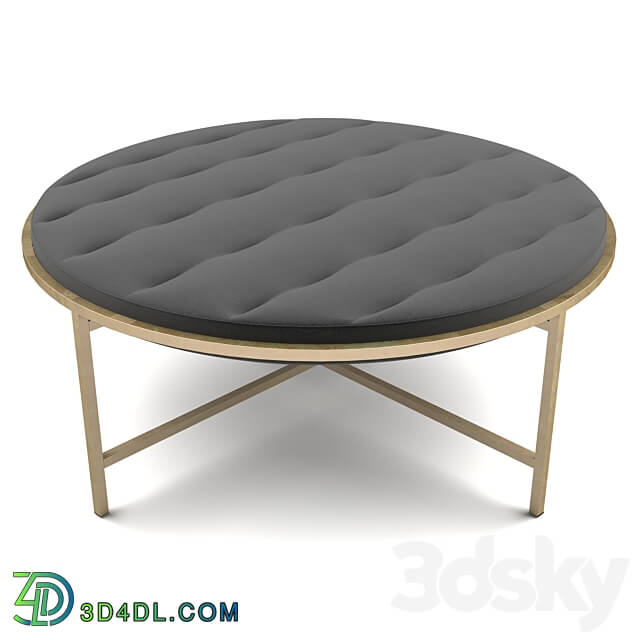 Other soft seating - Sunpan - Ethel Ottoman - Round - Piccolo Pebble