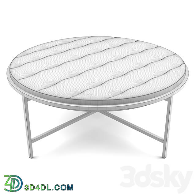 Other soft seating - Sunpan - Ethel Ottoman - Round - Piccolo Pebble