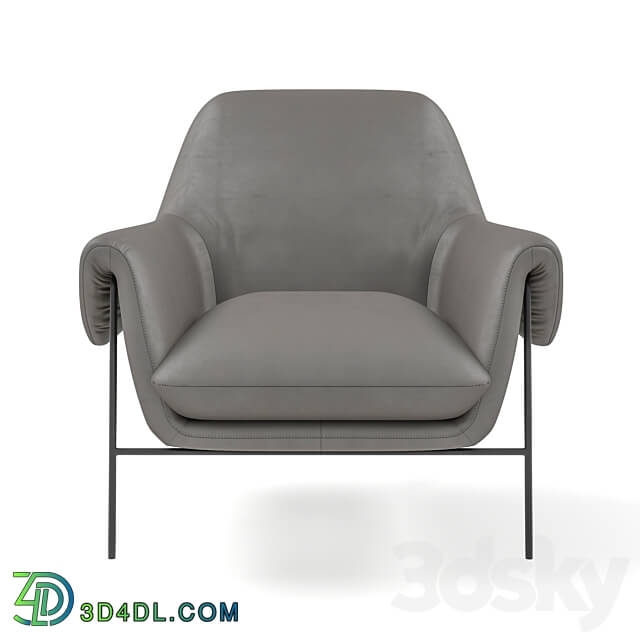 Arm chair - Hooker Furniture - Living Room Ambroise Metal Frame Club Chair